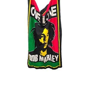 Bob Marley One Love Wall Tapestry Banner 100% Cotton Handmade 28x42 Red/Green/Ye